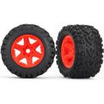 Traxxas колело 3.8", диск оранжев, гума Talon EXT (чифт)