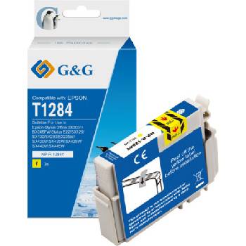 Compatible Глава за Epson Stylus Office BX 305F/305FW/Stylus S22/SX 125/420W/425W - Yellow - T1284 - G&G (Compatible-C13T12844011)