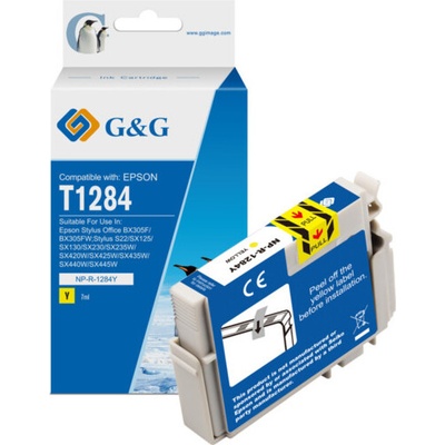 Compatible Глава за Epson Stylus Office BX 305F/305FW/Stylus S22/SX 125/420W/425W - Yellow - T1284 - G&G (Compatible-C13T12844011)