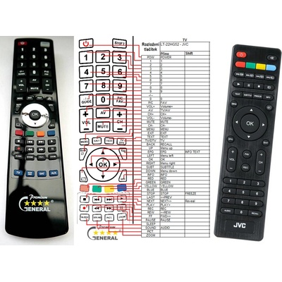 GENERAL JVC RM-C1245 - съвместимо дистанционно управление на марката General (RM-C1245)