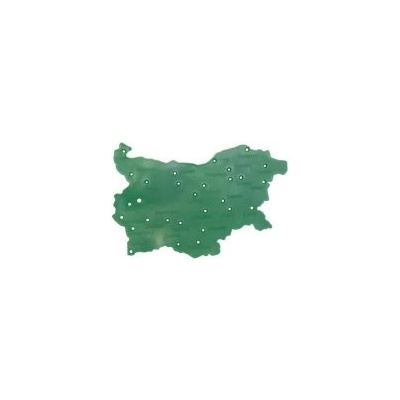 Пластмасов шаблон карта на България