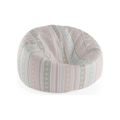 Sablio Sedací vak Cocoon ruhy a tečky 75 x 45 x 35 cm