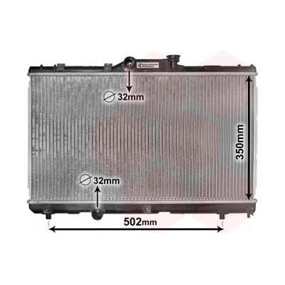 Chladič, chlazení motoru VAN WEZEL 53002147