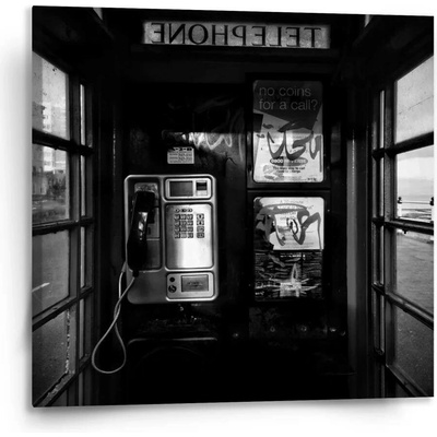 Sablio Obraz Telefonní budka - 110x110 cm