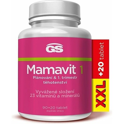 GS Mamavit 1 Plánovanie a 1 trimester XXL 90 + 20 tabliet