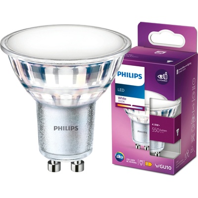 Philips Halogenová LED žárovka GU10 PAR16 4.9W 550 lm 3000K teplá bílá