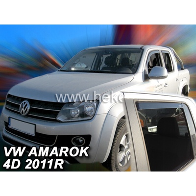 Deflektory Volkswagen Amarok 2010 predné + zadné