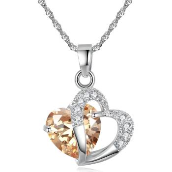 HARAHU Колие ki-28987 - Сребристо / Оранжево kp28987 (ki-28987)