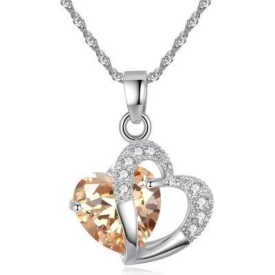 HARAHU Колие ki-28987 - Сребристо / Оранжево kp28987 (ki-28987)