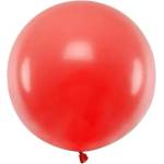 Party Deco Голям Латексов Балон, Пастел, Маково Червено, 60см (olbom-007j)