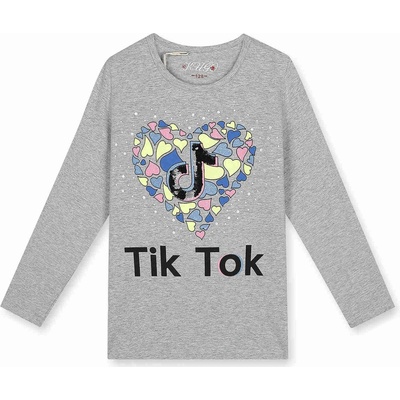 Kugo dievčenské tričko JC0701 sivý melír