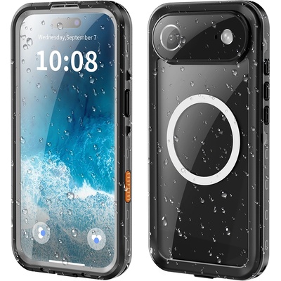 ShellBox Калъф за iPhone 17 Air - ShellBox - Водоустойчив калъф IP68 - Черен