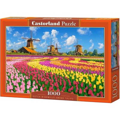 CASTORLAND Holandské mlyny medzi tulipánmi 1000 dielov