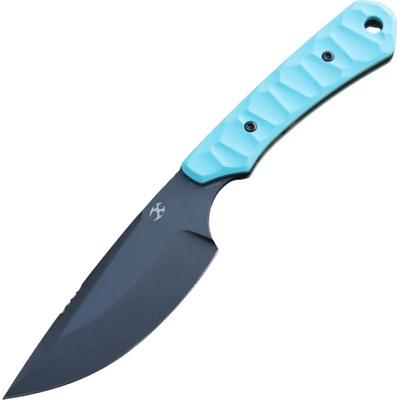 Kansept Flank Gray TiCn Coated D2 Blue G10 with Rock Pattern G006A6