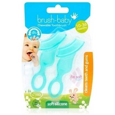 Brush baby kousátko s kartáčkem 2 ks
