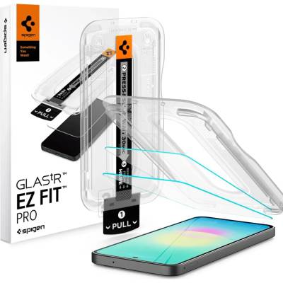 Spigen glas. tr ez fit pro, защитно закалено стъкло, 2 броя, samsung galaxy a27 5g, прозрачно (agl11809)