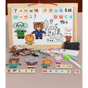 Armtoys ДЪРВЕНА ДЪСКА С МАГНИТНИ ЕЛЕМЕНТИ
