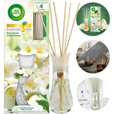 Air Wick Voňavé tyčinky s Bielymi kvetmi 25 ml