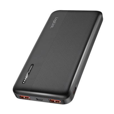 LogiLink Power Bank 10000 mAh 2xUSB + USB-C, черно (PA0372)