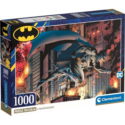 Clementoni Пъзел Clementoni от 1000 части - Батман в действие (39851)