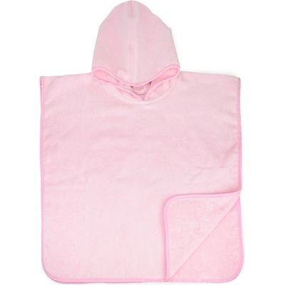 The One Towelling Pončo Baby Poncho 55 x 55 cm růžová světlá