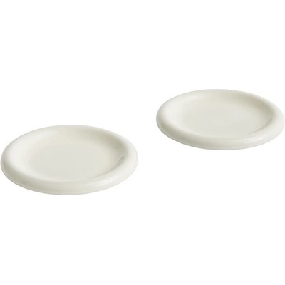 Hay Talíř Barro Plate set bílošedý 2 ks