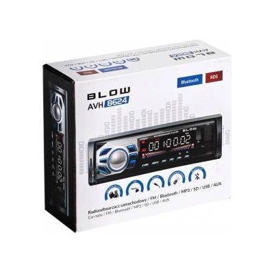 BLOW Основно устройство Mp3 Player, Blow, Bluetooth, USB, AUX, SD, Multicolor