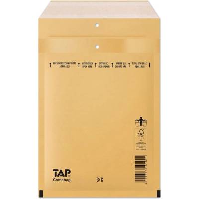Bublinkové obálky TAP Comebag C/13 150x215 mm / 100 kusů / hnědá