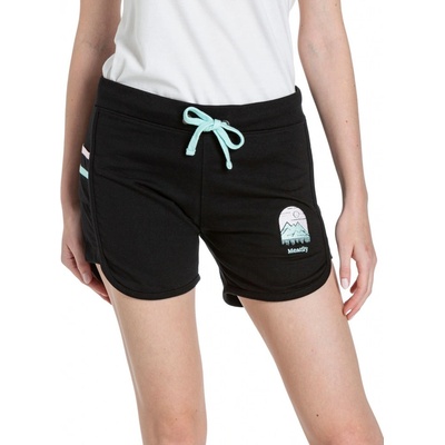 Meatfly dámské teplákové kraťasy Nea Black Černá