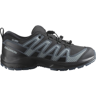 Salomon Детски мултиспорт обувки Salomon Kid's XA Pro V8 Waterproof Multisport shoes - Black / Turbulence / Quarry - размер 34 (EU) (702-4207-0217)