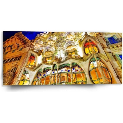 Sablio Obraz Barcelona Gaudi Casa Batllo 1 - 110x50 cm