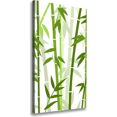Vertikálny moderný fotoobraz canvas na ráme Bambus 50x100 cm