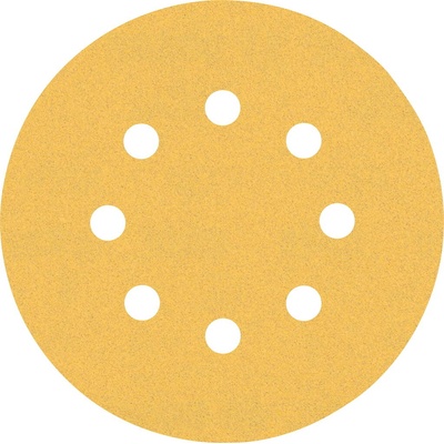 Bosch Brúsny papier EXPERT C470 s 8 otvormi pre excentrické brúsky, 125 mm, zrnitosť 120, 50 ks 2608900912