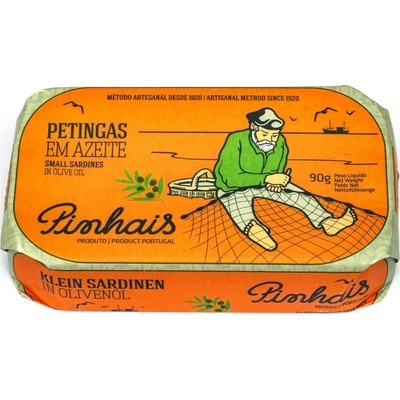 Pinhais Portugalské mini sardinky Petingas v olivovom oleji 90 g