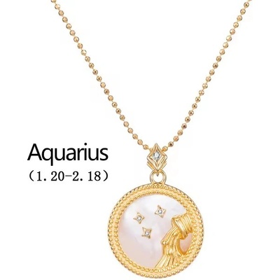 Majya Stříbrný přívěsek s řetízkem MOONLIGHT AQUARIUS 10888