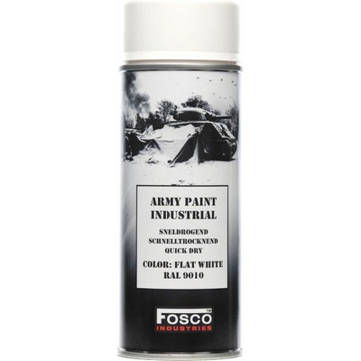 FOSCO Vojenská farba v spreji 400 ml biela matná