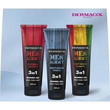 Dermacol Men Agent mix sprchových gelů - 3 x Sprchový gel 250 ml