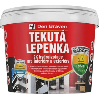 Den Braven Tekutá Lepenka 2K hydroizolace 21 kg – Sleviste.cz
