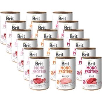 Image 1 of Brit MONO PROTEIN Смесица от вкусове 18x400г