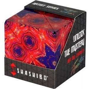 Shashibo Shape Changing Box - Award-winning, patented fidget cube with 36 rare earth magnets - transforms into over 100 shapes (Fire Goddess) - FIMT-SHA31FG