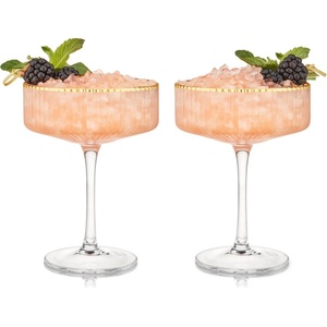 TRUEBRANDS Viski Кристални чаши купе за коктейли meridian 2 бр. - 340 мл (viski-10641)