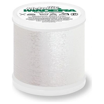 Připlétací nit Madeira Metallic 50 (500m) barva 390 white