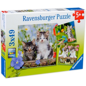 Ravensburger Пъзел Ravensburger от 3 x 49 части - Котета (08046) - ozone