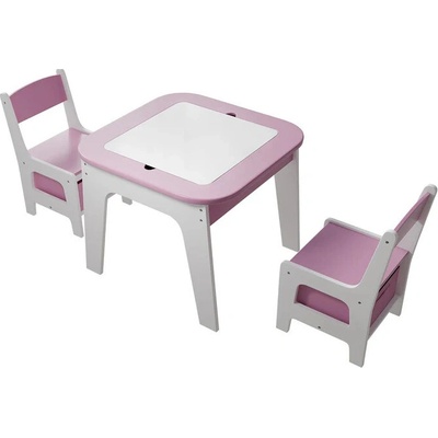 InternetovaZahrada furnigo detský drevený set milou ružový