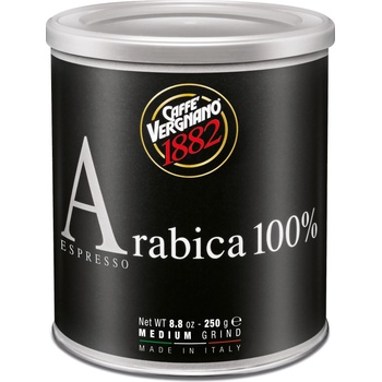 Caffé Vergnano Мляно кафе Vergnano Arabica 100% Moka метална кутия - 250 г (153)