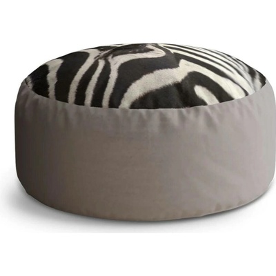 Sablio Taburet Circle Detail zebra: 38x48 cm