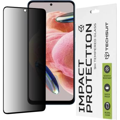 Techsuit Протектор за Xiaomi Redmi Note 12 4G / 12 5G / Poco X5 - 111D Privacy Full Glue - Черен