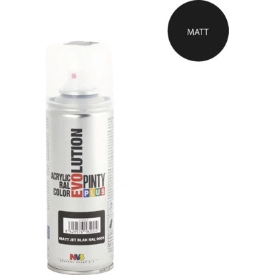 Pinty Plus Evolution akrylový sprej 200 ml RAl9005 čierny mat