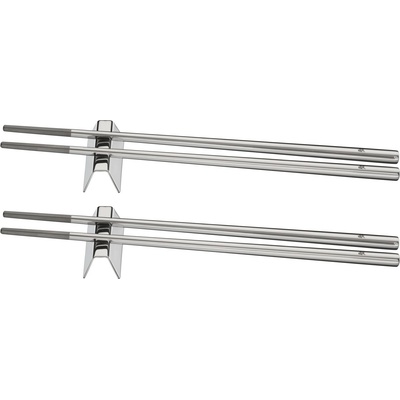 WMF Пръчици за хранене nuova, комплект от 4 бр. , сребърен, неръждаема стомана, wmf (wm1292106042)