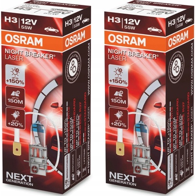 Osram Night Breaker Laser H3 PK22s 12V 55W 2ks